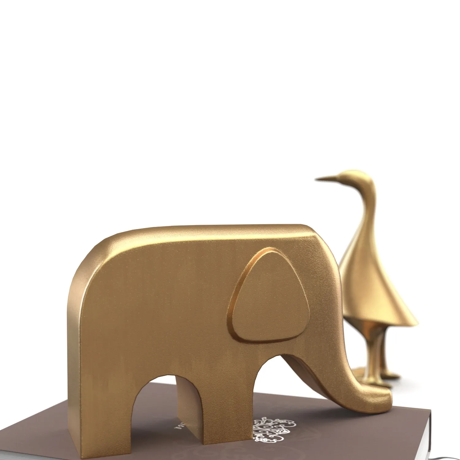Metal Animal Decorative Objects PBR 3D Model_05